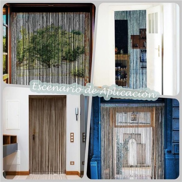 Beaded Curtain Door String Curtains for Doorways Tassels Beads Hanging Fringe - Picture 7 of 8